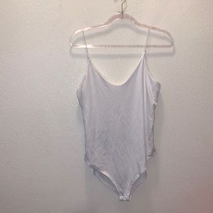Gaze white stretchy cami Bodysuit